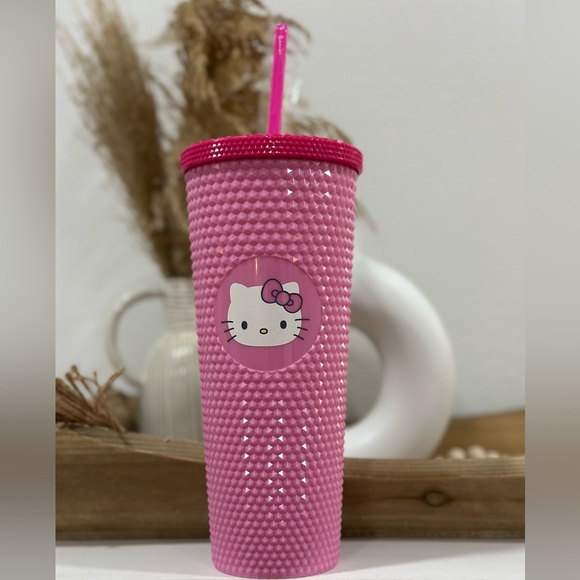 Hello Kitty Other - NWT Hello Kitty Pink Studded Plastic Cup Sanrio Kawaii Limited Edition